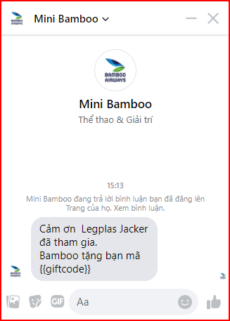 Cách Bamboo Airways sử dụng chatbot của Bizfly tổ chức minigame trên Fanpage nhân dịp lễ trung thu 